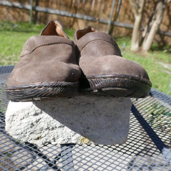 Born Shoes Toby II Slip On Clogs W61927 Brown Leather Closed Toe Womens 11 M - Picture 5 of 12